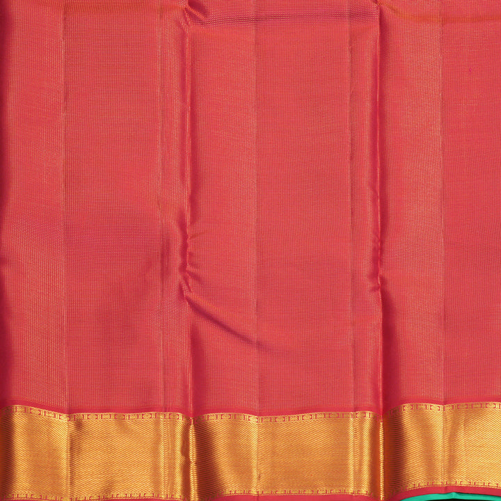 Hayagrivas Handloom Aqua Green Kanjivaram Silk Saree KBF569G13-2