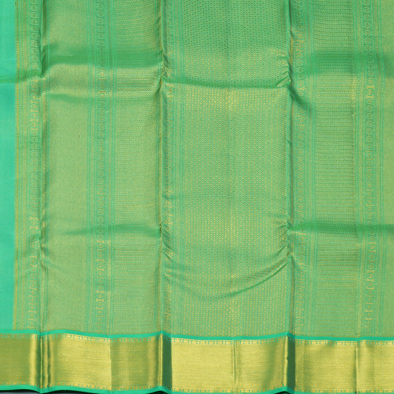 Hayagrivas Handloom Aqua Green Kanjivaram Silk Saree KBF569G13-2