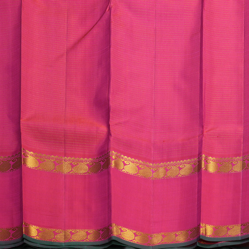 Hayagrivas Handloom Pink Kanjivaram Silk Saree KBF571G1-4