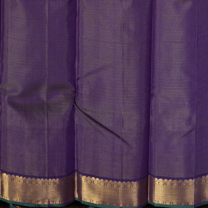 Hayagrivas Handloom Purple Kanjivaram Silk Saree KBF571G6-2
