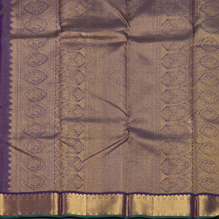 Hayagrivas Handloom Purple Kanjivaram Silk Saree KBF571G6-2