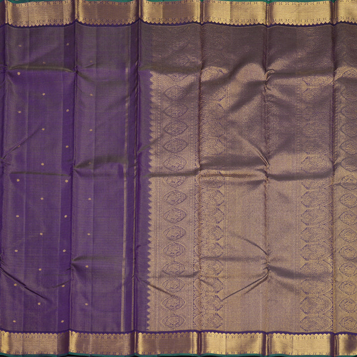 Hayagrivas Handloom Purple Kanjivaram Silk Saree KBF571G6-2