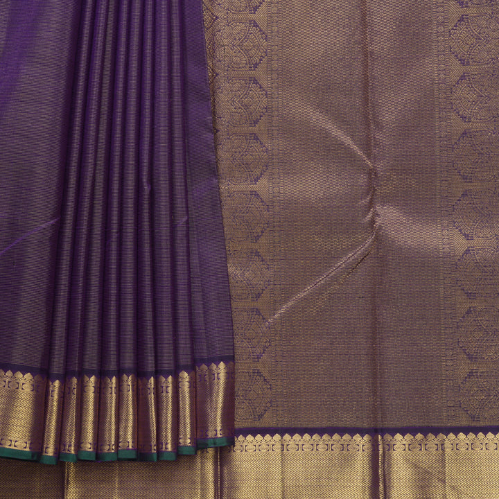 Hayagrivas Handloom Purple Kanjivaram Silk Saree KBF571G6-2