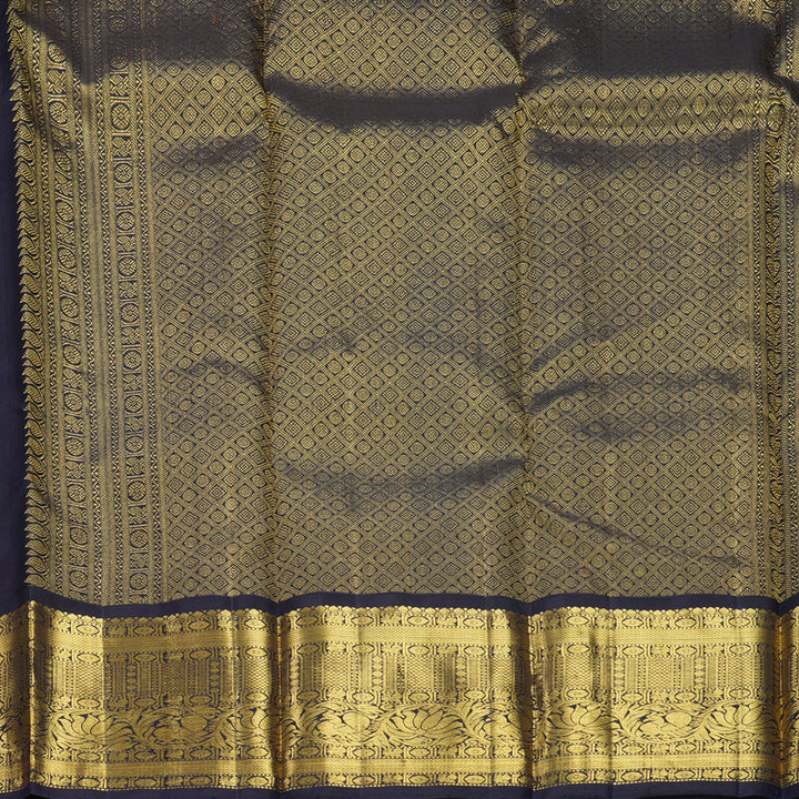 Hayagrivas Handloom Pista Green Kanjivaram Silk Saree with Nagapazham Border KBF571G9-13