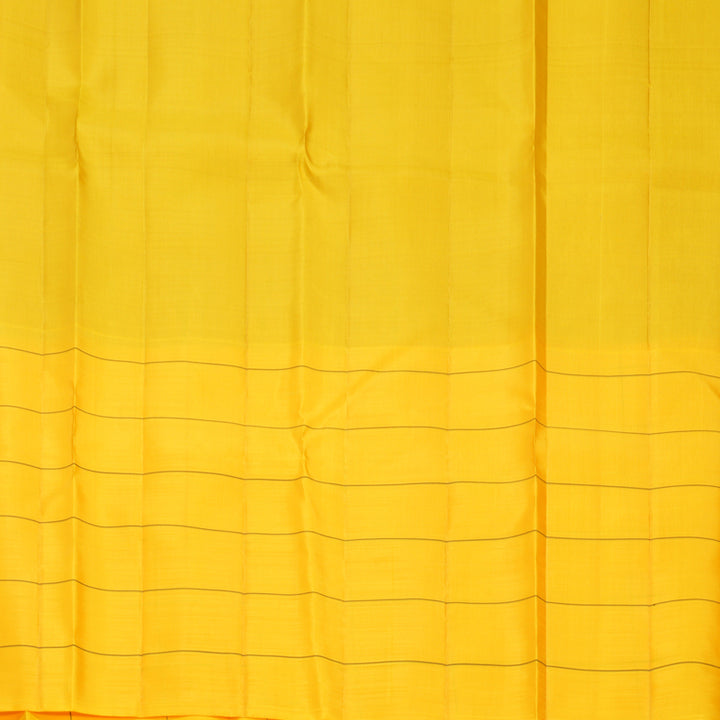Hayagrivas Handloom Deep Jamun Kanjivaram Silk Saree with Yellow Border KBF573G2-4