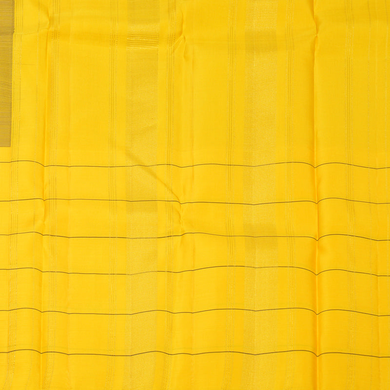 Hayagrivas Handloom Deep Jamun Kanjivaram Silk Saree with Yellow Border KBF573G2-4