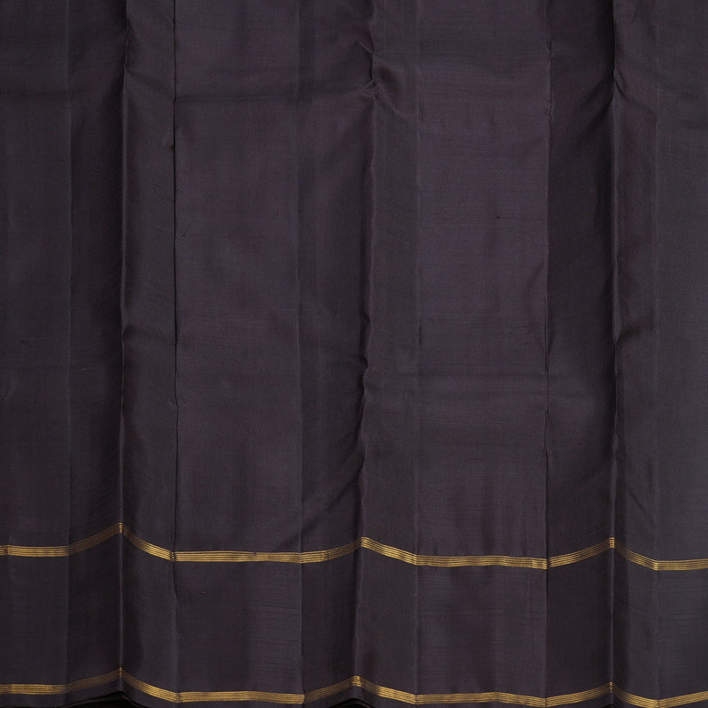 Hayagrivas Handloom Yellow &amp; Half-White Checks Kanjivaram Silk Saree KBF573G4-2