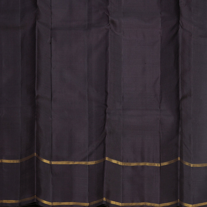 Hayagrivas Handloom Yellow &amp; Half-White Checks Kanjivaram Silk Saree KBF573G4-2
