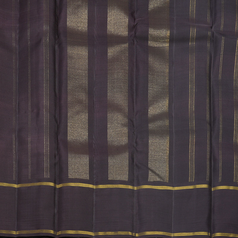 Hayagrivas Handloom Yellow &amp; Half-White Checks Kanjivaram Silk Saree KBF573G4-2