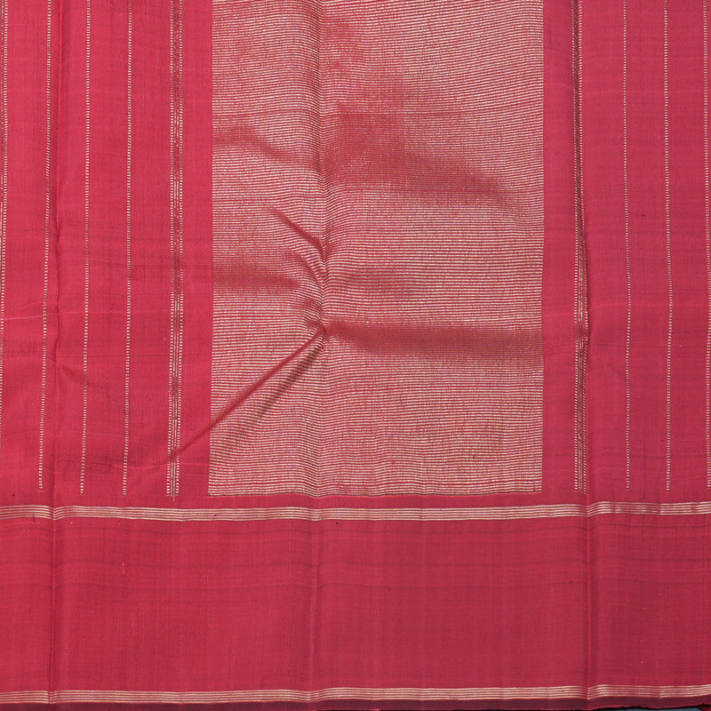 Hayagrivas Handloom Beige &amp; White Checks Kanjivaram Silk Saree KBF573G4-3