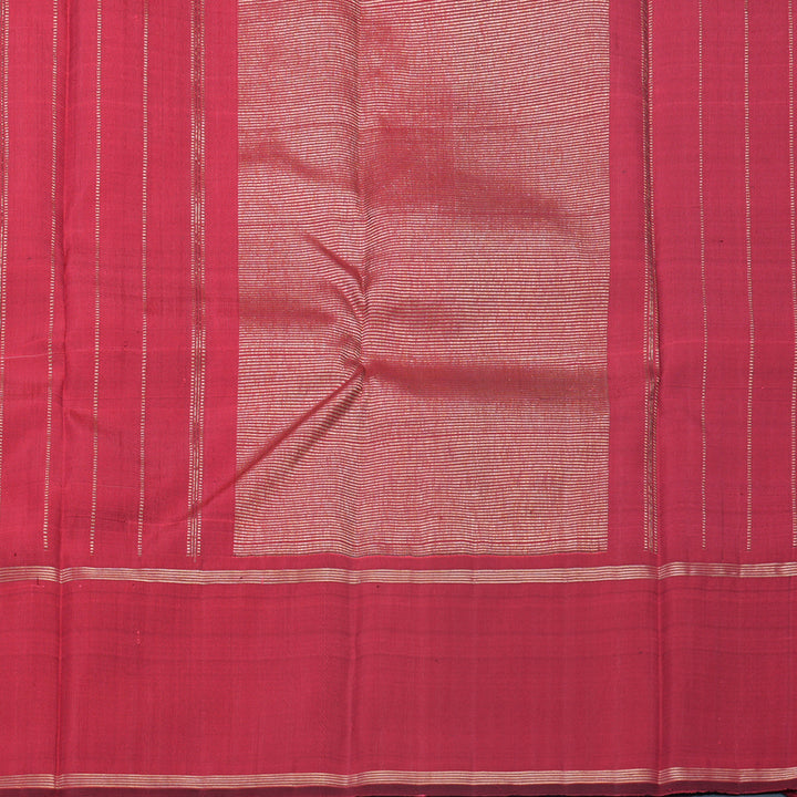 Hayagrivas Handloom Beige &amp; White Checks Kanjivaram Silk Saree KBF573G4-3
