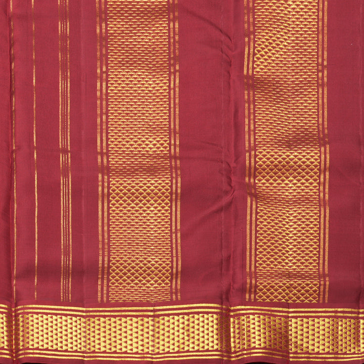 Hayagrivas Handloom Royal Blue Ten Yards Silk Saree KBF575G2-1