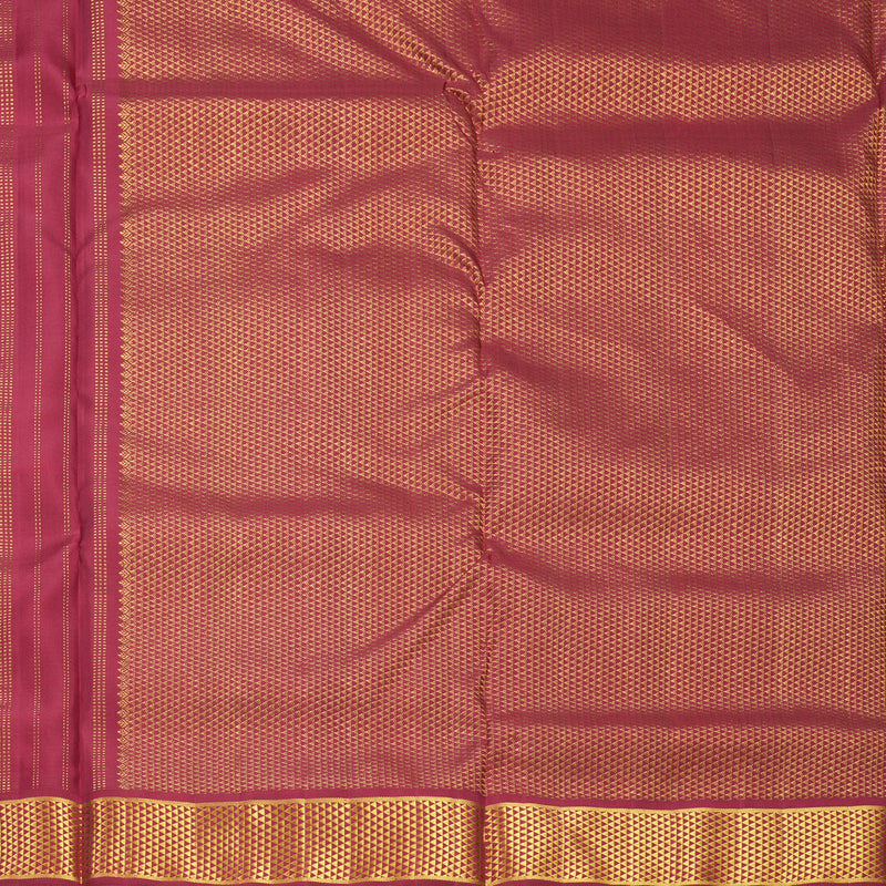 Hayagrivas Handloom Peacock Green Ten Yards Silk Saree KBF575G5-2