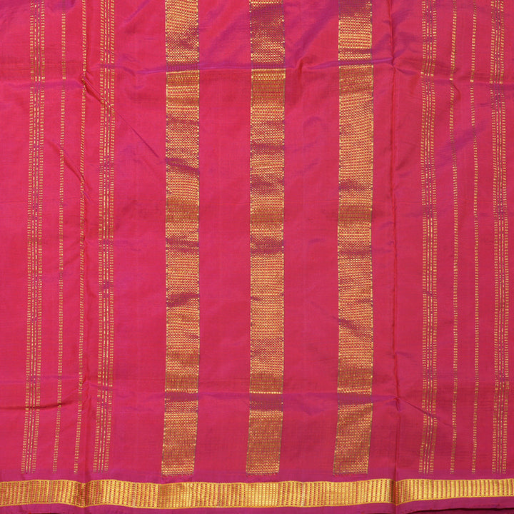 Hayagrivas Handloom Rani Pink Ten Yards Silk Saree KBF577G1-1