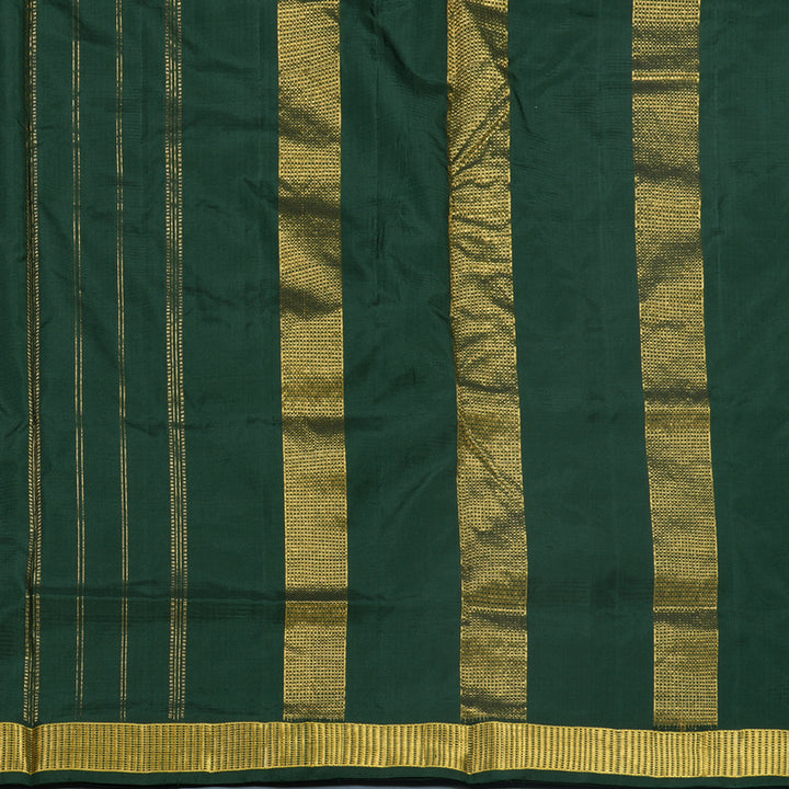 Hayagrivas Handloom karum Pachai Ten Yards Silk Saree KBF577G3-2