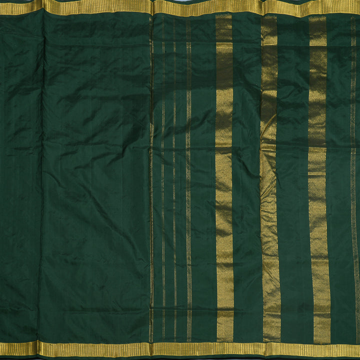 Hayagrivas Handloom karum Pachai Ten Yards Silk Saree KBF577G3-2