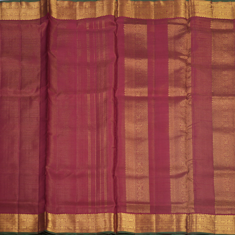 Hayagrivas Handloom Maroon Ten Yards Silk Saree KBF577G6-1