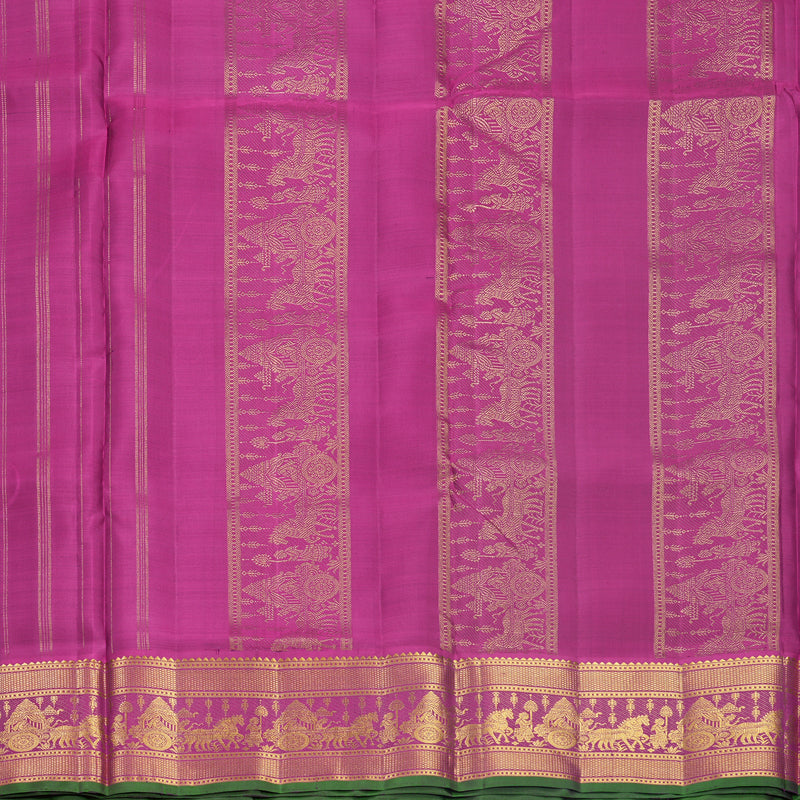 Hayagrivas Handloom Purple Ten Yards Silk Saree KBF577G7-1