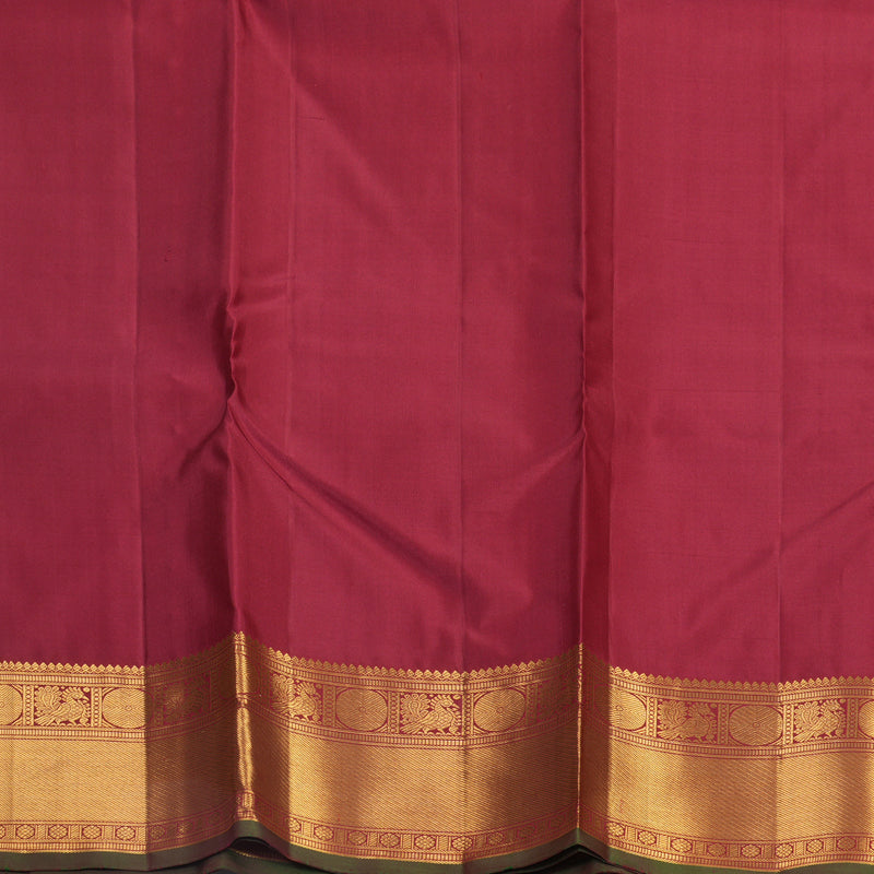 Hayagrivas Handloom Maroon Kanjivaram Silk Saree KBF578G1-1