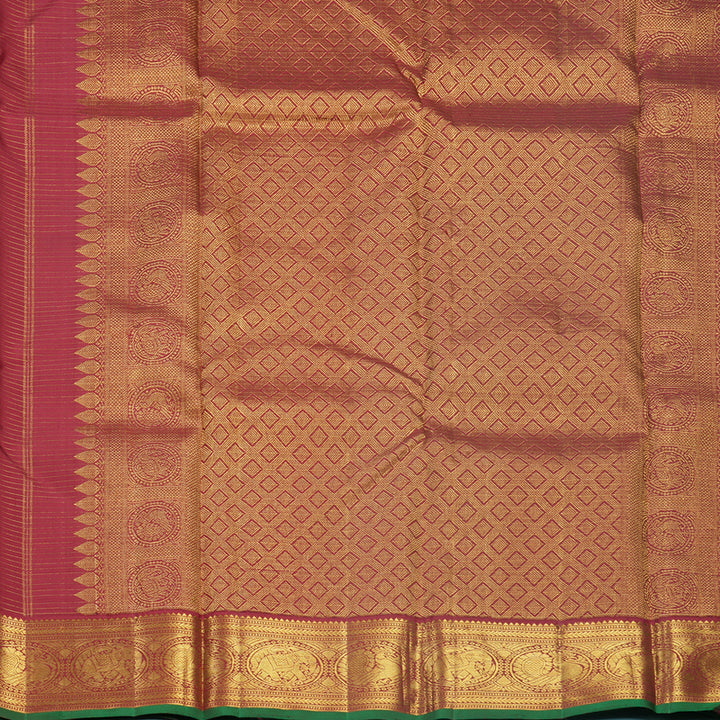 Hayagrivas Handloom Maroon Kanjivaram Silk Saree KBF578G2-1