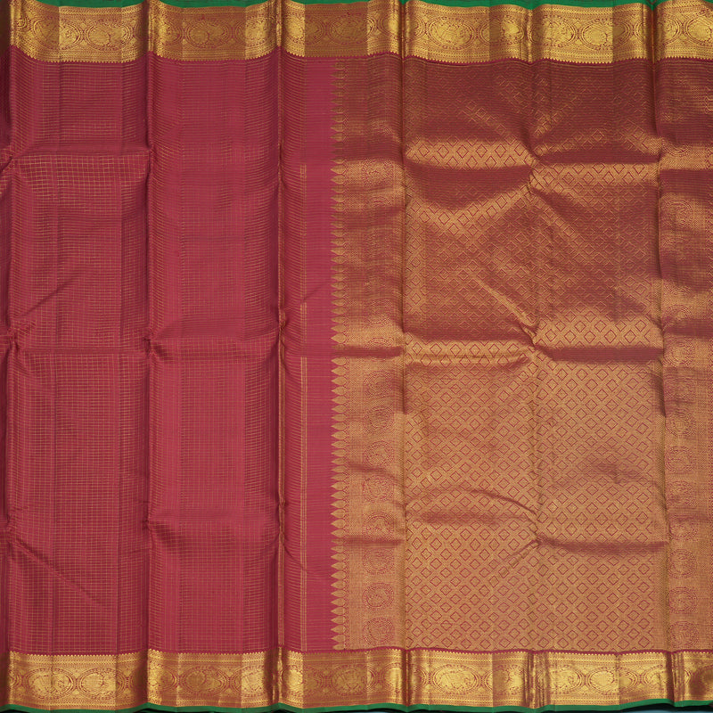 Hayagrivas Handloom Maroon Kanjivaram Silk Saree KBF578G2-1
