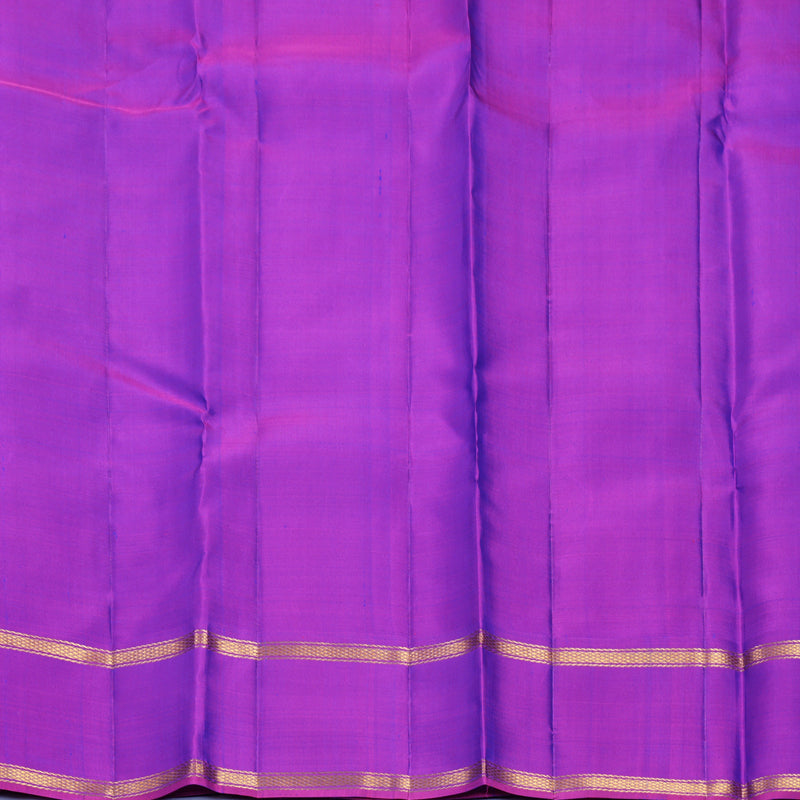 Hayagrivas Handloom Mayilkazhuthu Kanjivaram Silk Saree with Purple Border KBF578G4-2