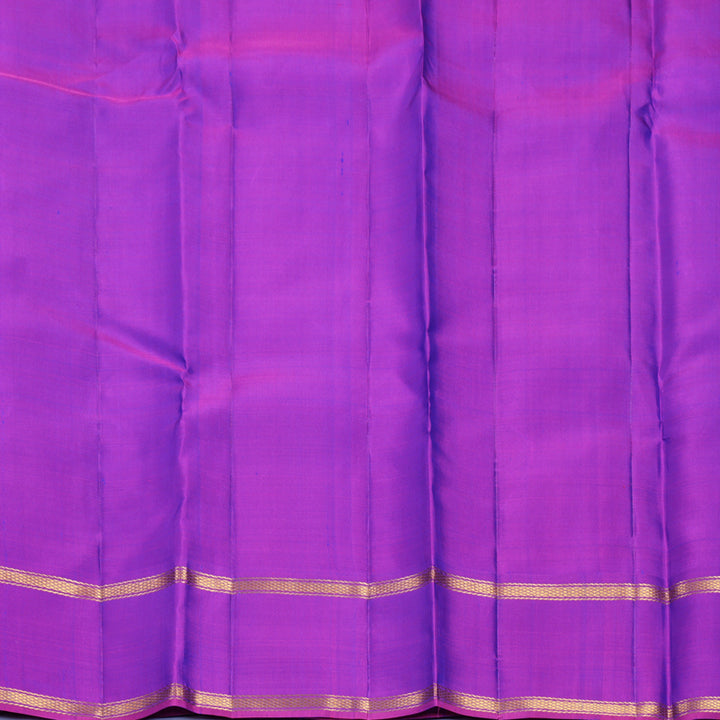 Hayagrivas Handloom Mayilkazhuthu Kanjivaram Silk Saree with Purple Border KBF578G4-2
