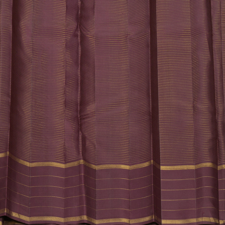 Hayagrivas Handloom Rust Orange Kanjivaram Silk Saree with Burgundy Border KBF578G4-5