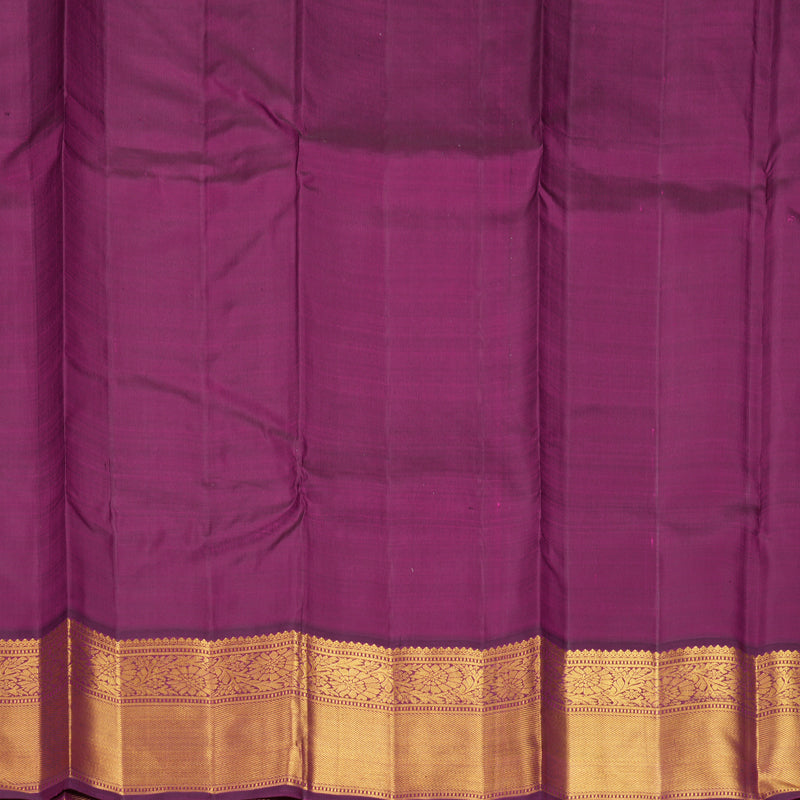 Hayagrivas Handloom Sandal Kanjivaram Silk Saree with Purple Border KBF578G6-2