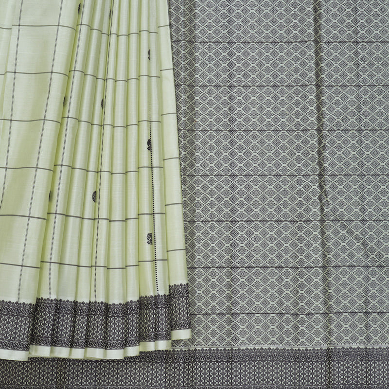 Hayagrivas Handloom Pista Green Kanjivaram Silk Saree KBF579G2-1