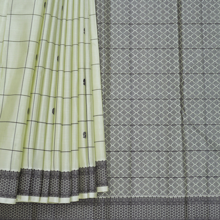Hayagrivas Handloom Pista Green Kanjivaram Silk Saree KBF579G2-1