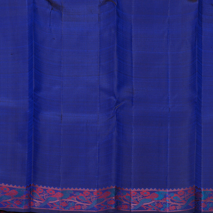 Hayagrivas Handloom Ink Blue Kanjivaram Silk Saree KBF579G3-1