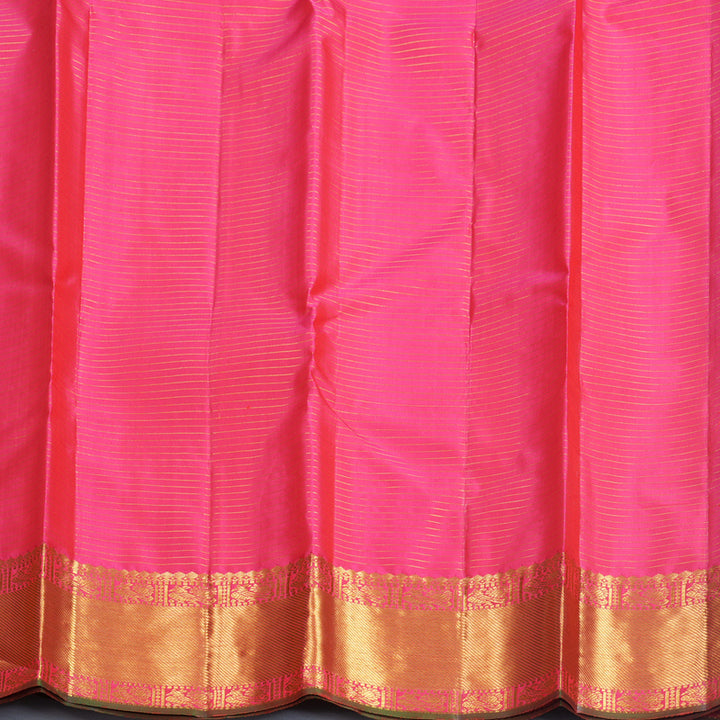 Hayagrivas Handloom Pink Kanjivaram Silk Saree KBF579G4-1