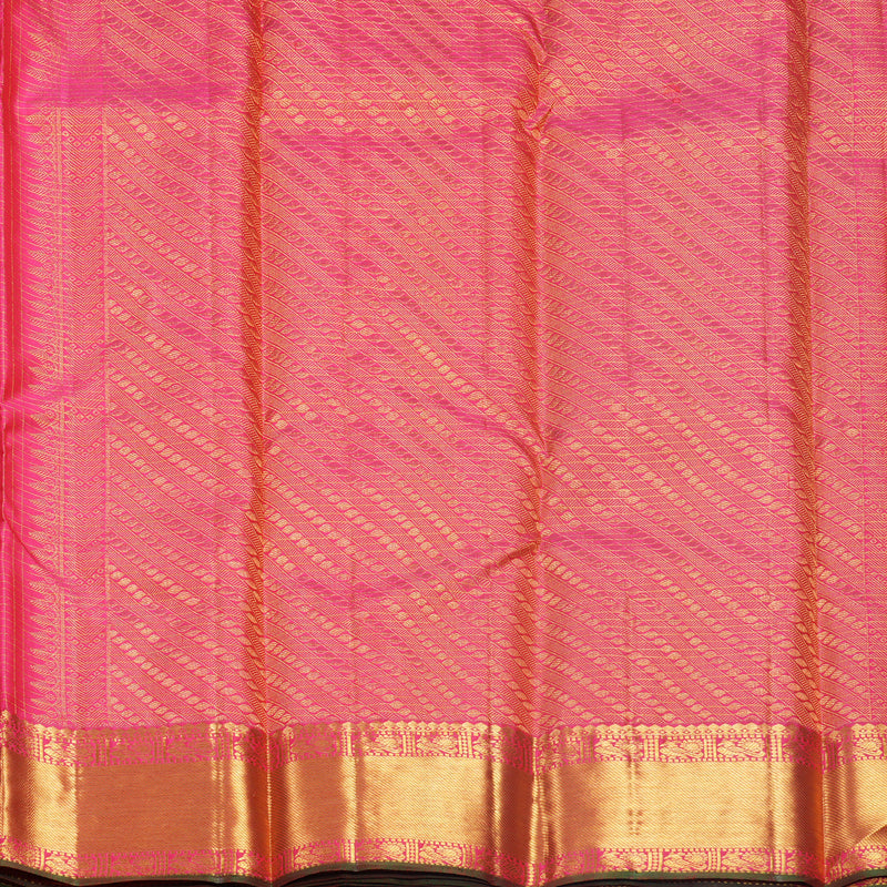 Hayagrivas Handloom Pink Kanjivaram Silk Saree KBF579G4-1