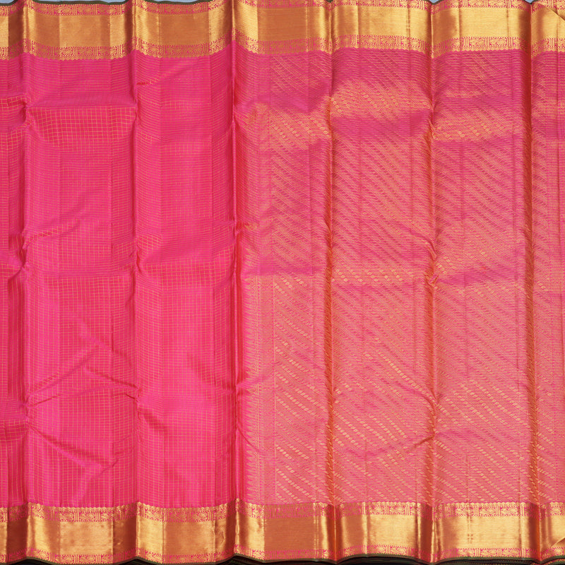 Hayagrivas Handloom Pink Kanjivaram Silk Saree KBF579G4-1