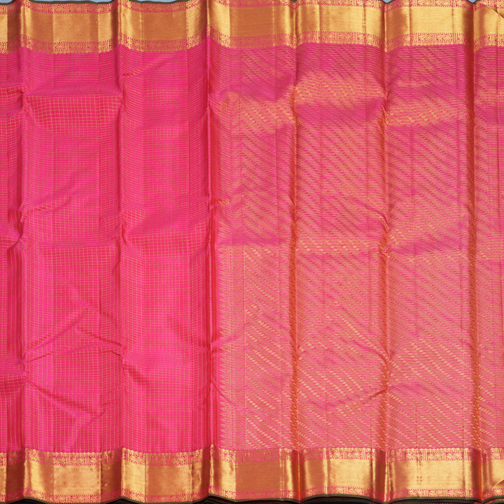 Hayagrivas Handloom Pink Kanjivaram Silk Saree KBF579G4-1