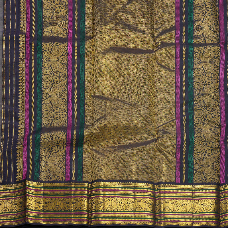 Hayagrivas Handloom Mild Peach Kanjivaram Silk Saree with Deep Nagapazham Border KBF579G5-1