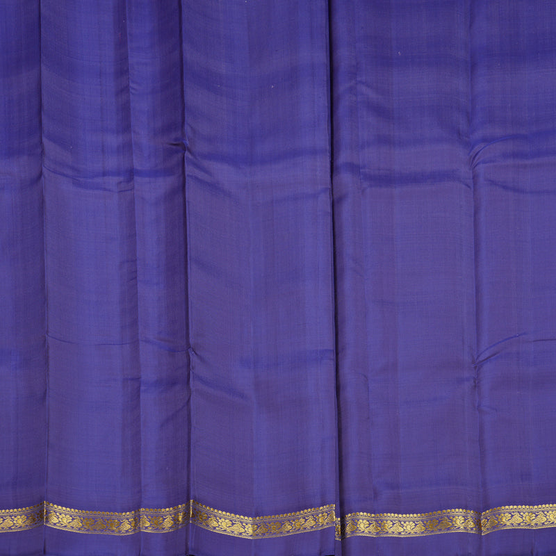 Hayagrivas Handloom Lavender Kanjivaram Silk Saree with Purple Border KBF581G8-4