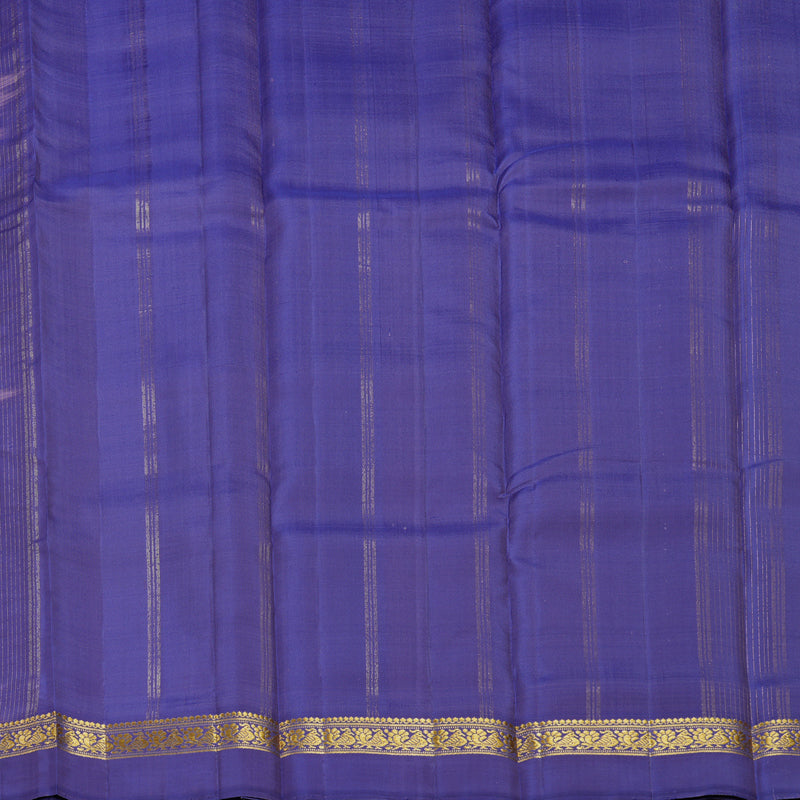Hayagrivas Handloom Lavender Kanjivaram Silk Saree with Purple Border KBF581G8-4