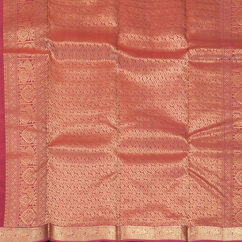 Hayagrivas Handloom Wine Maroon Kanjivaram Silk Saree KBF582G2-18