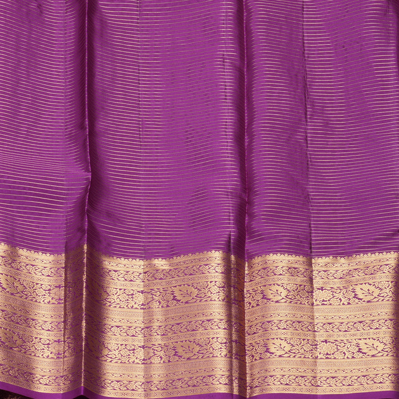Hayagrivas Handloom Purple Kanjivaram Silk Saree KBF582G9-1