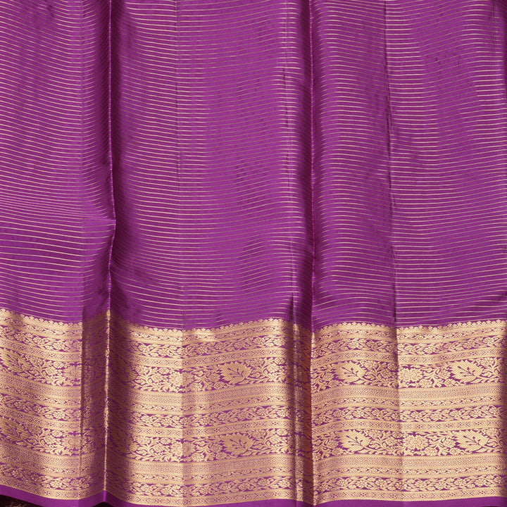 Hayagrivas Handloom Purple Kanjivaram Silk Saree KBF582G9-1
