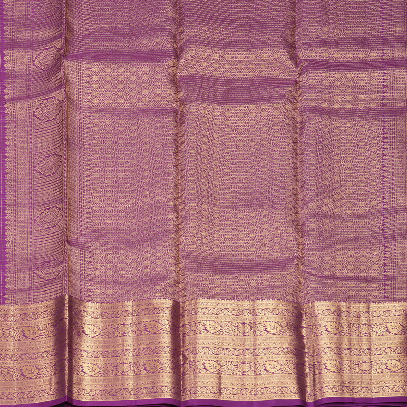 Hayagrivas Handloom Purple Kanjivaram Silk Saree KBF582G9-1