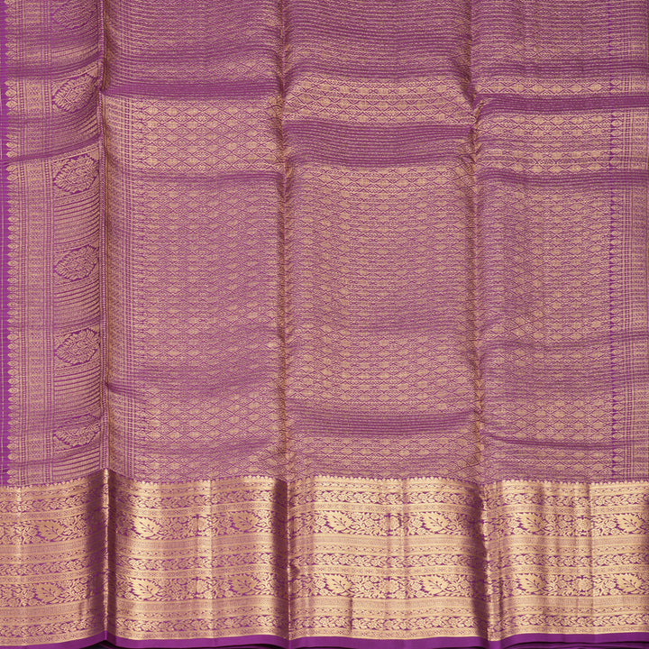 Hayagrivas Handloom Purple Kanjivaram Silk Saree KBF582G9-1