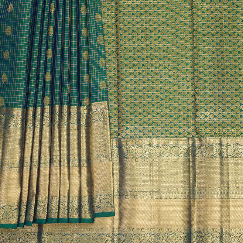Hayagrivas Handloom Mayilkazhuthu Kanjivaram Silk Saree KBF582G9-11