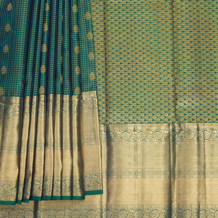 Hayagrivas Handloom Mayilkazhuthu Kanjivaram Silk Saree KBF582G9-11
