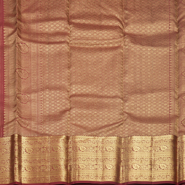 Hayagrivas Handloom Maroon Kanjivaram Silk Saree KBF582G9-7