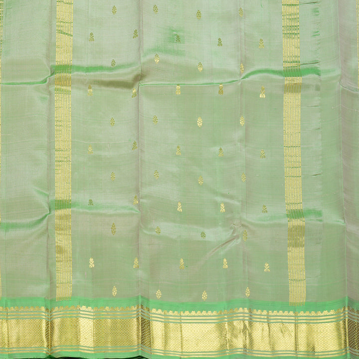 Hayagrivas Onion Pink Pure One-sided Border Kanjivaram Silk Saree KBF584G4-42