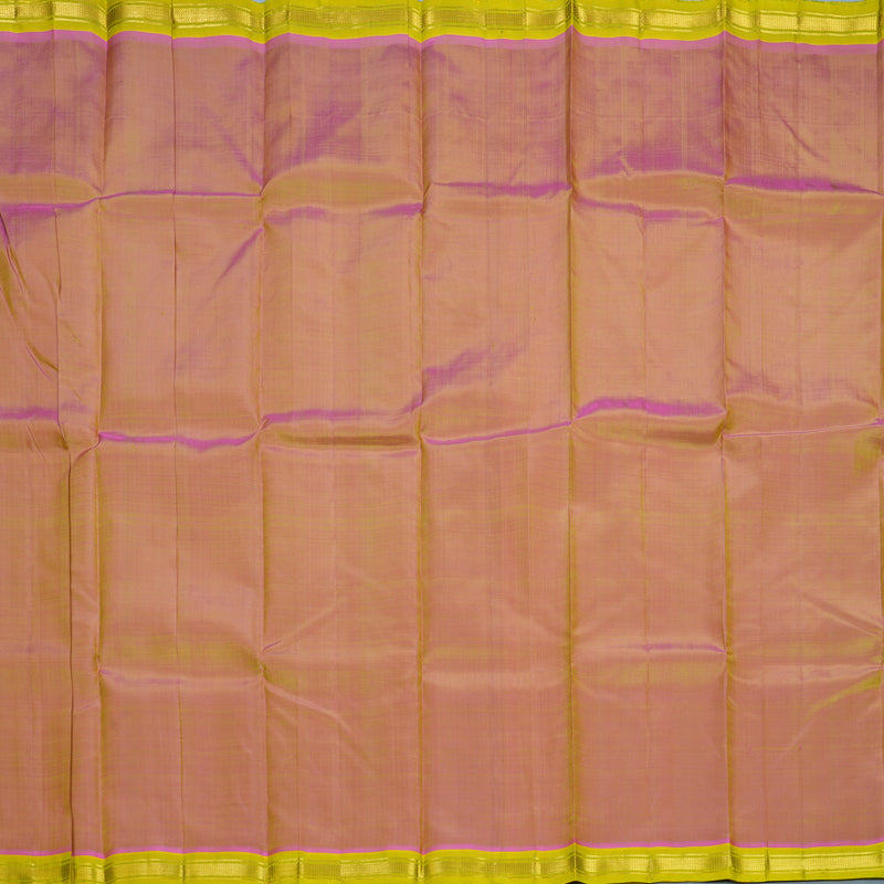Hayagrivas Handloom Dual Tone (Pink & Lime Green) Kanjivaram Silk Saree KBF584G7-19