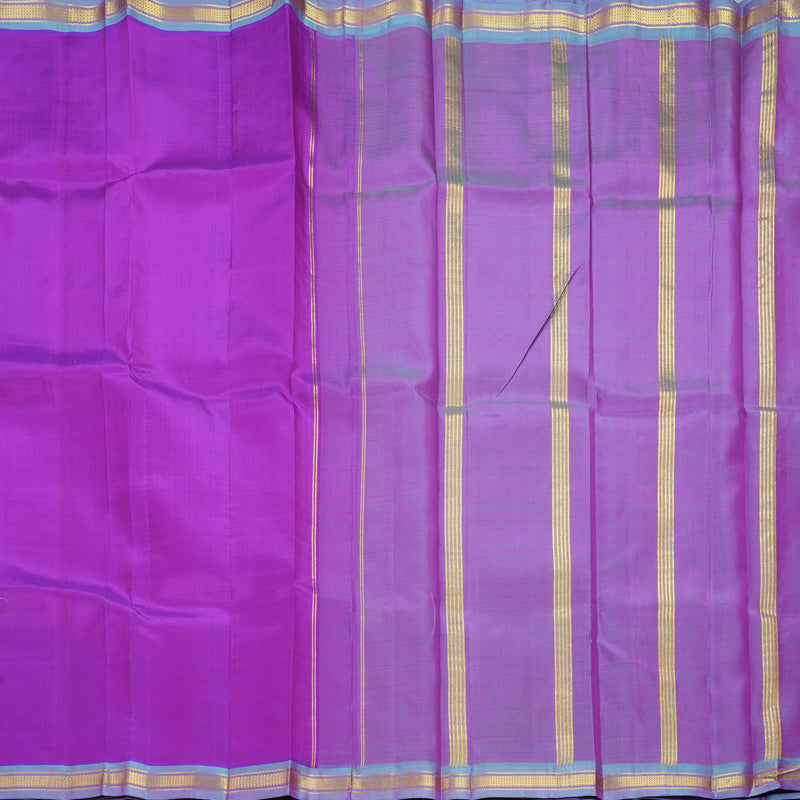 Hayagrivas Handloom Purple Kanjivaram Silk Saree KBF584G7-2